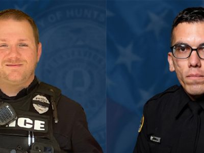 Click to view Huntsville Police release information on officer killed, officer injured Tuesday