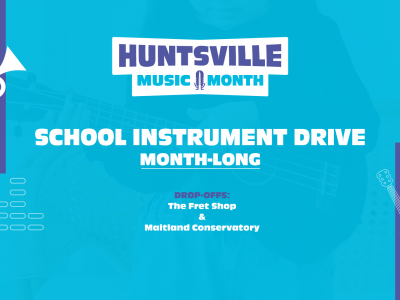 Click to view Huntsville Music Office hosts monthlong musical instrument drive