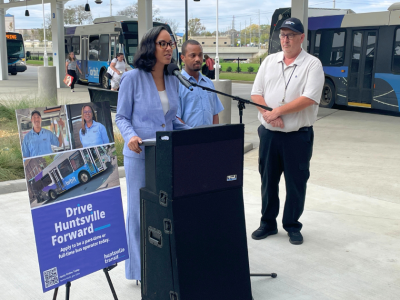 Click to view Drive Huntsville forward as a bus operator with Huntsville Transit