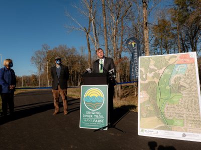 Click to view City Opens Elgie’s Walk Greenway, Provides Singing River Trail Update