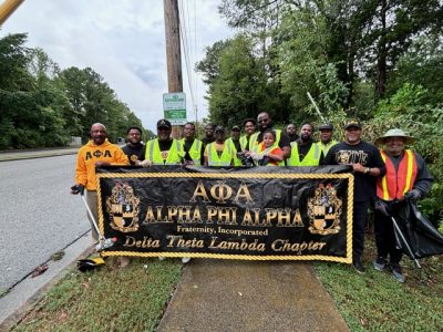Click to view Volunteer Spotlight: Alpha Phi Alpha Fraternity leans into community service