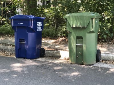 Click to view Creating space for curbside trash and recycling collection