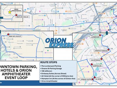 Click to view Huntsville Transit offers shuttle from downtown to Orion Amphitheater for Billy Strings weekend