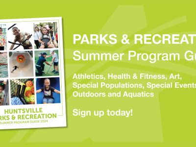 Click to view Huntsville Parks & Recreation Summer Program Guide offers cool fun on hot days