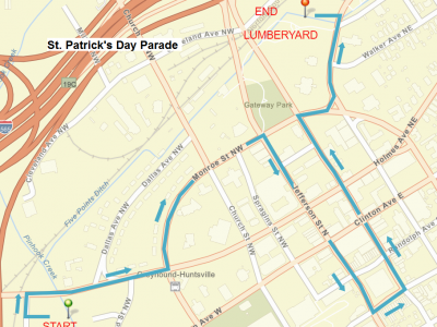 Click to view Traffic Alert: St. Patrick’s Day Parade