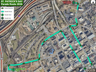 Click to view Downtown road closures expected for St. Patrick’s Day Parade