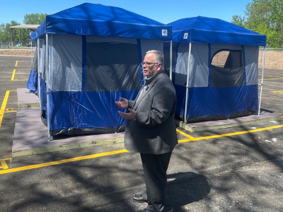 Click to view South Derrick Street Camp improvements enhance safety and security