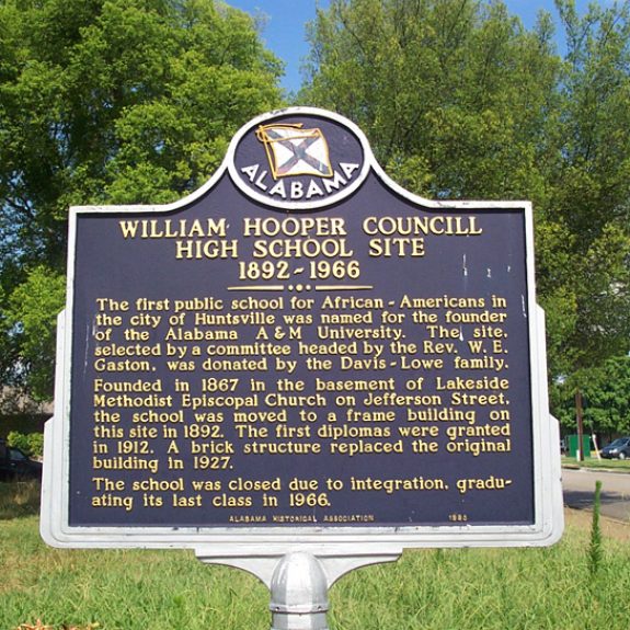 William Hooper Councill High School Site City of Huntsville