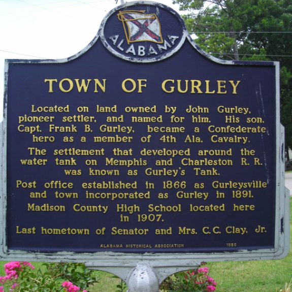 Town of Gurley City of Huntsville