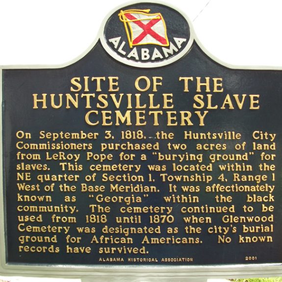 Slave Cemetery City of Huntsville