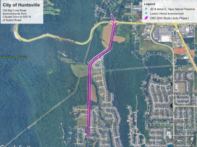 Click to view City moves forward with plans for Phase I of Old Big Cove Road improvements